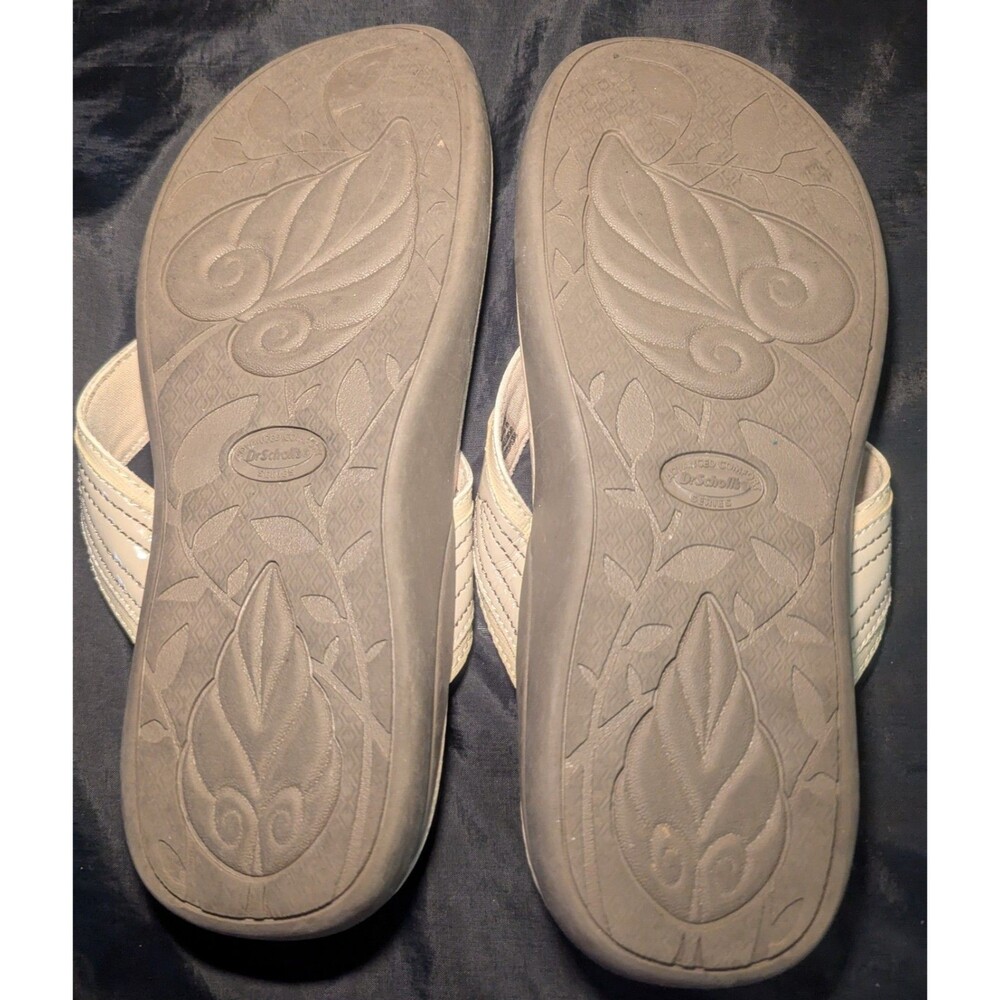 Dr. Scholl's Sandals Flip Flops Advanced Comfort Series Taupe Sz US 8 - Picture 5 of 11